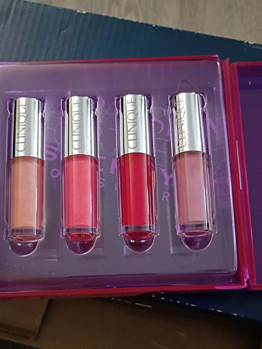 Clinique Lip Gloss - Pink, Coral, Fuchsia, Non Stop Pop